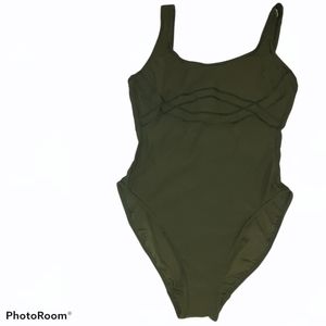 Everything But Water one piece green swimsuit sz 4